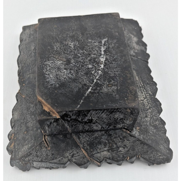 Antique Wooden Printing Block Hand Carved Textile Fabric Stamp As Is - Picture 8 of 10